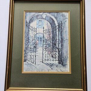 Set Of SIX Louisiana Prints By Don Davey Signed Custom Framed New Orleans Vtg.